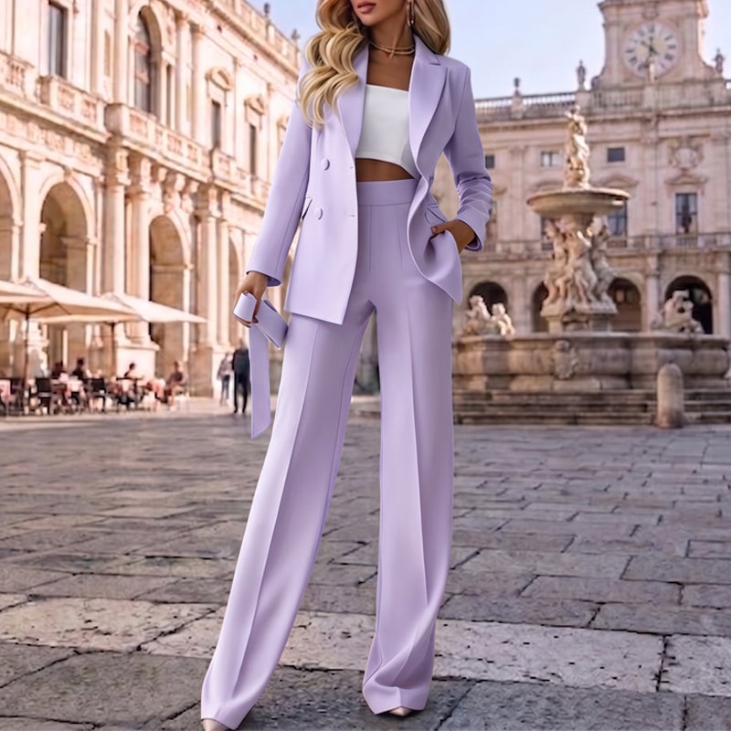 🔥Gratis verzending✈️ Elegante Dames Blazer & Broek Set 👩‍💼 Chique Uitstraling, Comfortabele Pasvorm & Perfecte Office Look