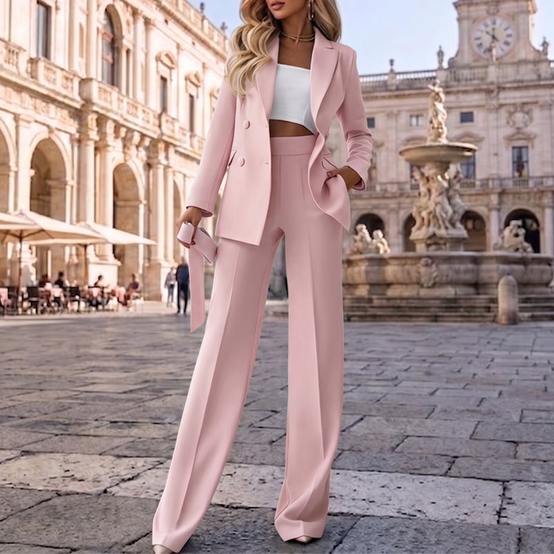 🔥Gratis verzending✈️ Elegante Dames Blazer & Broek Set 👩‍💼 Chique Uitstraling, Comfortabele Pasvorm & Perfecte Office Look