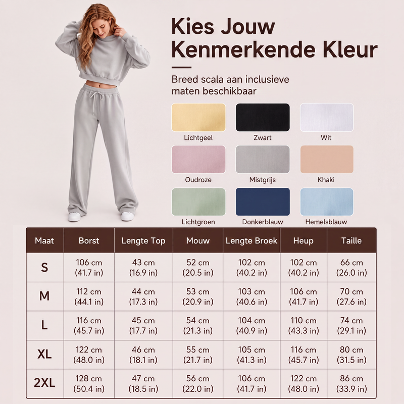 🔥Gratis verzending✈️Dames sweatshirt en broek 2-delige set