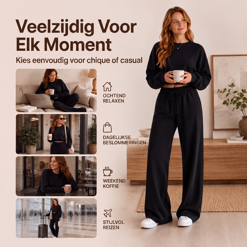 🔥Gratis verzending✈️Dames sweatshirt en broek 2-delige set