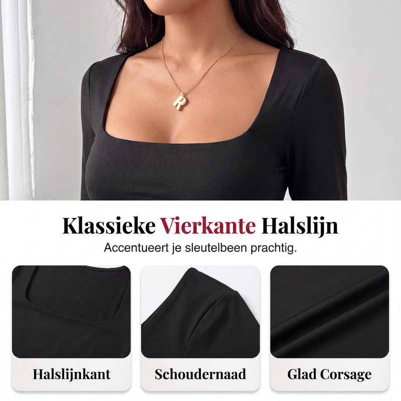 🔥 Tijdelijke Aanbieding ✨ Dames Casual Jumpsuit met Vierkante Hals & Wijde Pijpen 👗 Elegante Look, Comfortabele Pasvorm & Trendy Stijl