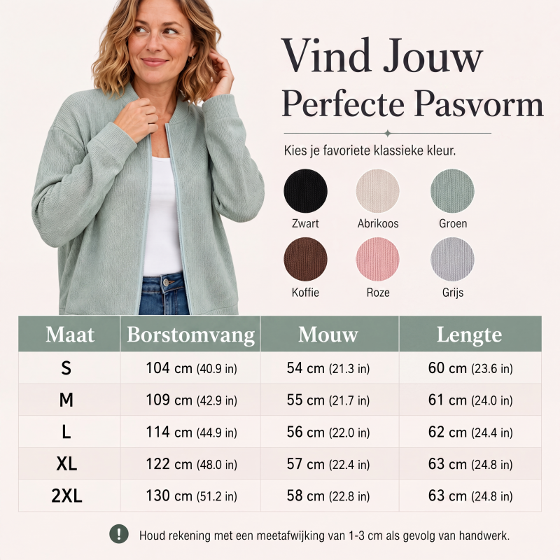 ✨Casueel gebreid baseballjack voor dames