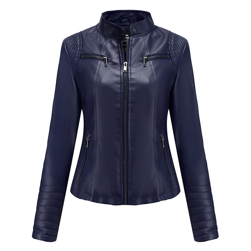 🔥Gratis verzending✈️Nauwsluitend imitatieleren jack voor dames