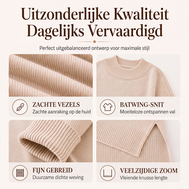 😍Trui voor dames in grote maten, ronde hals, pullover