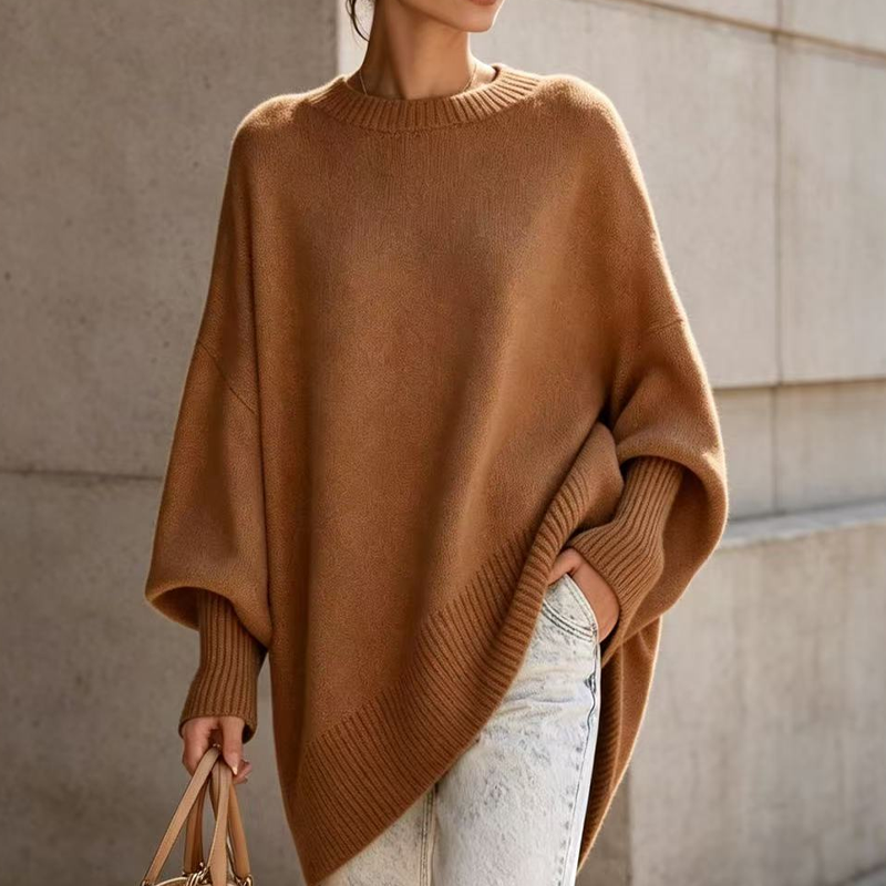 😍Trui voor dames in grote maten, ronde hals, pullover
