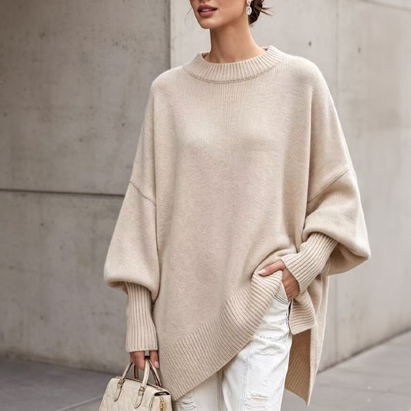 😍Trui voor dames in grote maten, ronde hals, pullover