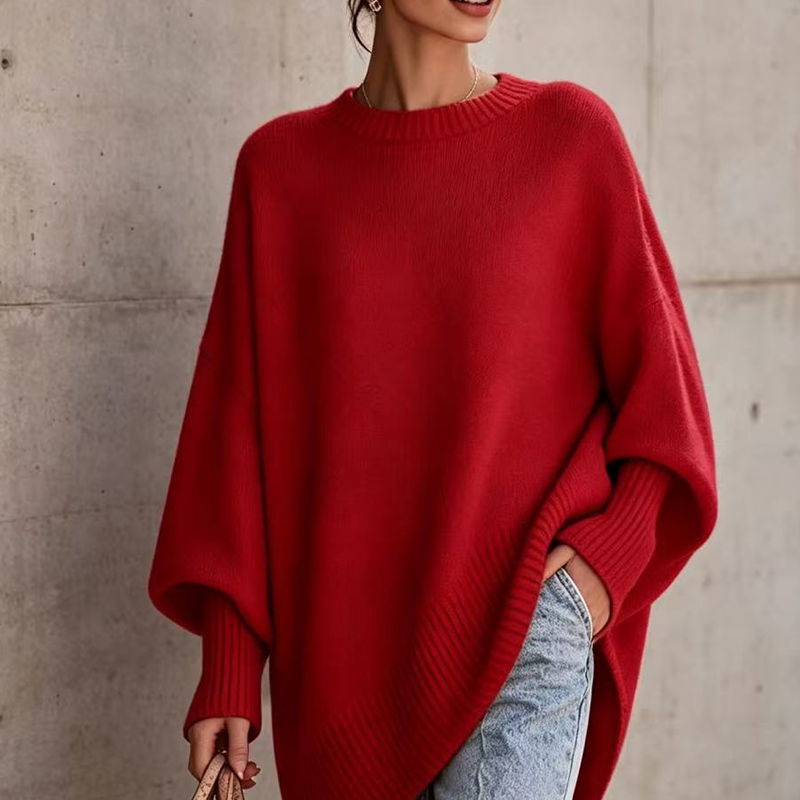 😍Trui voor dames in grote maten, ronde hals, pullover