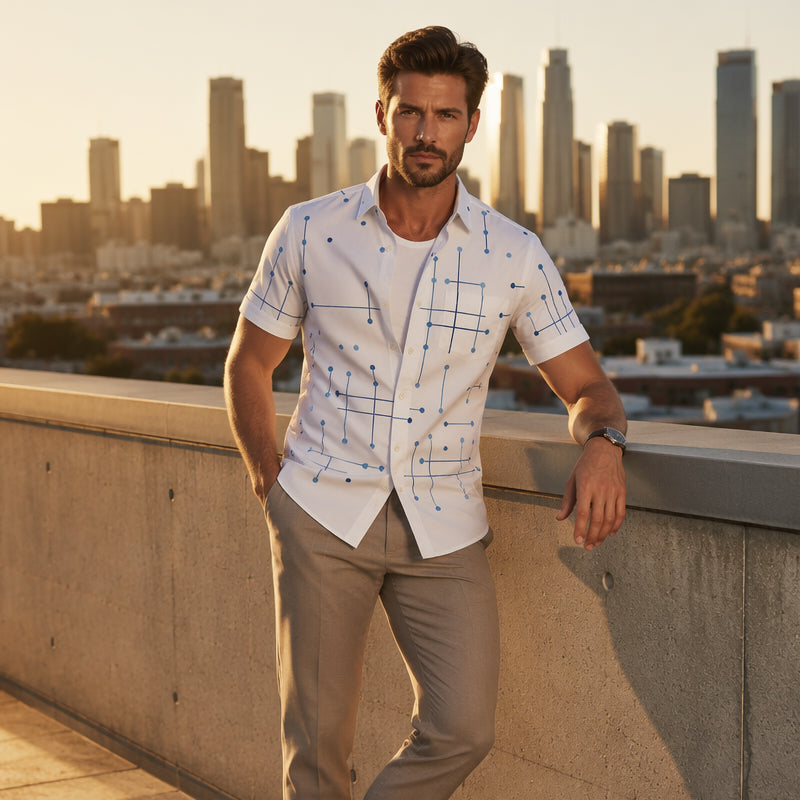 🔥 Tijdelijke Aanbieding ✨ Heren Relaxed Fit Overhemd 👔 Zomerse Stijl, Comfortabele Pasvorm & Verkrijgbaar S–5XL ☀️