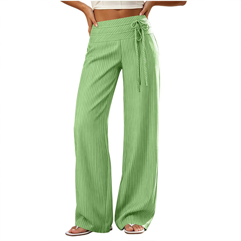 👖Casual gestreepte broek met wijde pijpen voor dames