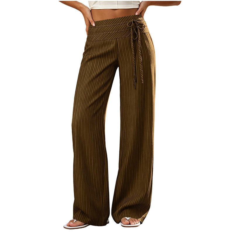 👖Casual gestreepte broek met wijde pijpen voor dames