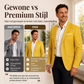 Klassieke slim-fit blazer met twee knopen voor heren