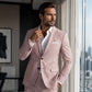 Klassieke slim-fit blazer met twee knopen voor heren