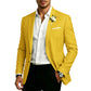 Klassieke slim-fit blazer met twee knopen voor heren