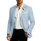 Klassieke slim-fit blazer met twee knopen voor heren
