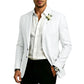Klassieke slim-fit blazer met twee knopen voor heren