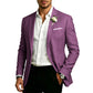 Klassieke slim-fit blazer met twee knopen voor heren