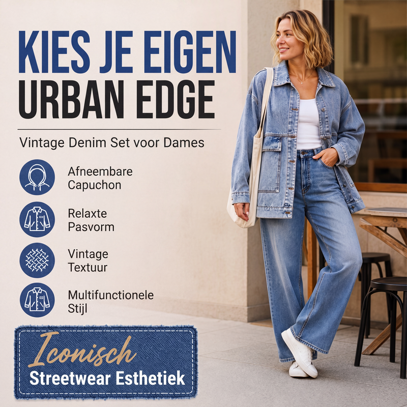 🔥Gratis verzending✈️Klassieke oversized denimjack voor dames