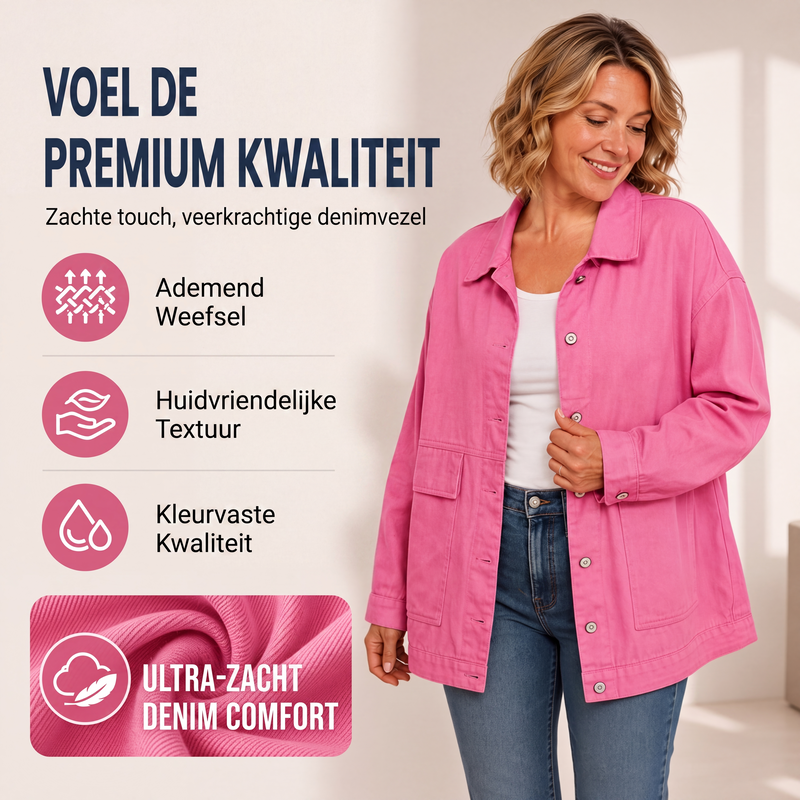 🔥Gratis verzending✈️Klassieke oversized denimjack voor dames