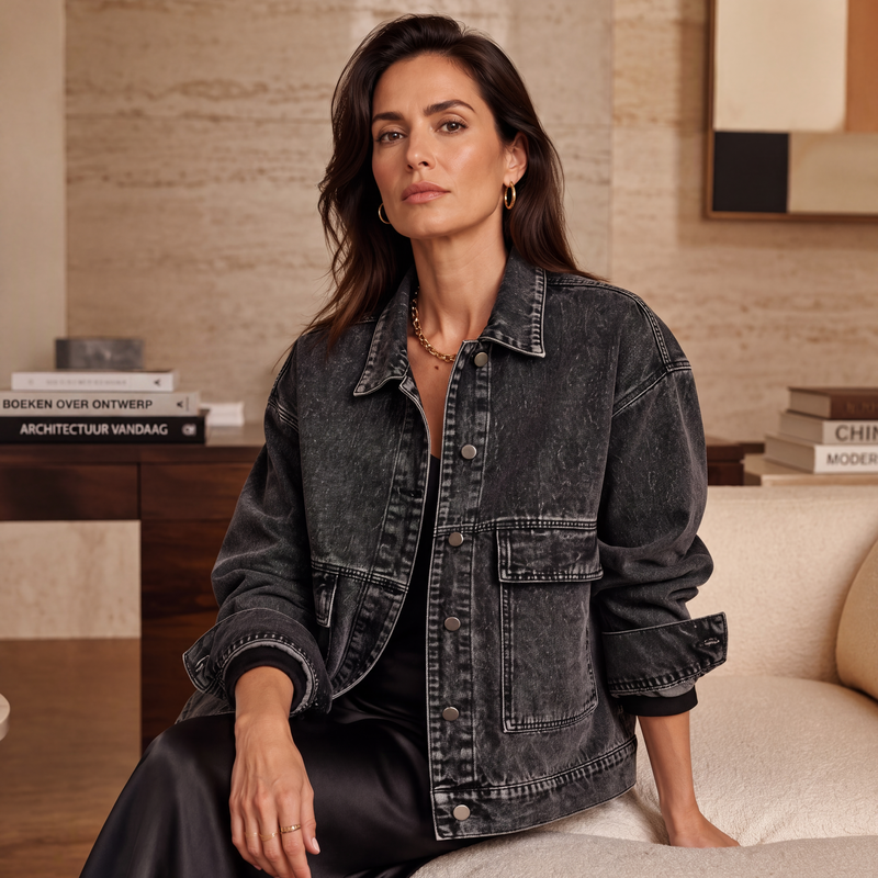 🔥Gratis verzending✈️Klassieke oversized denimjack voor dames