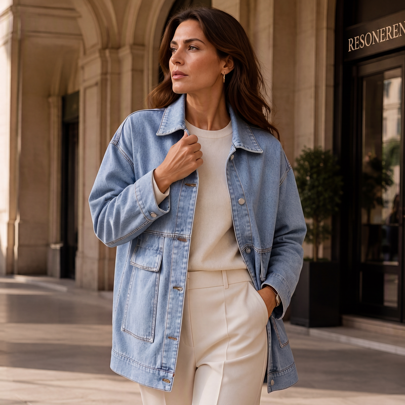 🔥Gratis verzending✈️Klassieke oversized denimjack voor dames