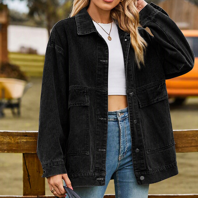 🔥Gratis verzending✈️Klassieke oversized denimjack voor dames