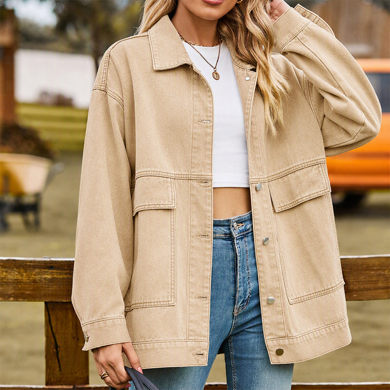 🔥Gratis verzending✈️Klassieke oversized denimjack voor dames