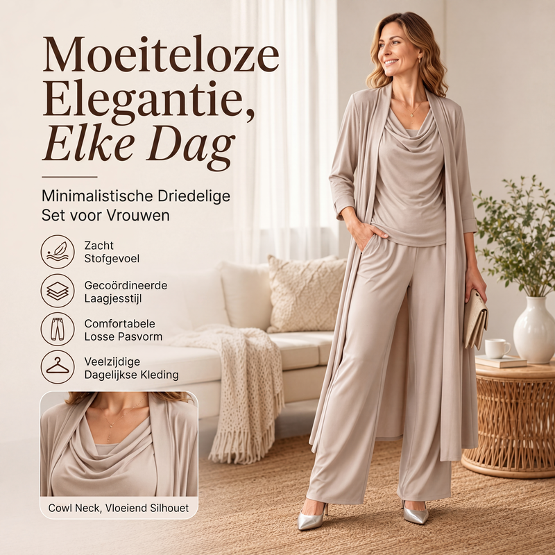 🔥Gratis verzending✈️Casual en elegante 3-delige set voor dames