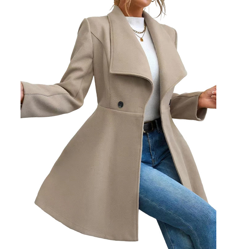 😍Elegante getailleerde damesjas met revers