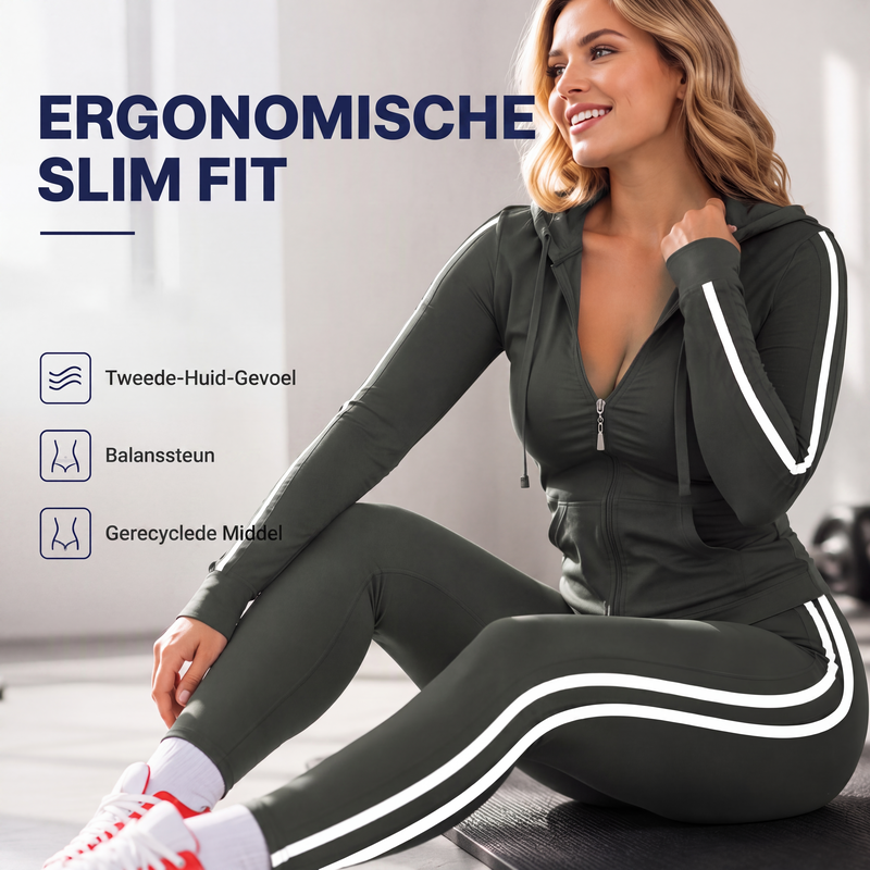 🔥Gratis verzending✈️ Dames Gestreepte Vest & Broek Set 👚👖 Comfortabele Pasvorm, Moderne Look & Veelzijdige Casual Stijl