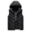 🔥Gratis verzending✈️Herenbodywarmer met capuchon en slim-fit pasvorm - mouwloos gilet met rits aan de voorkant, comfortabel