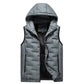 🔥Gratis verzending✈️Herenbodywarmer met capuchon en slim-fit pasvorm - mouwloos gilet met rits aan de voorkant, comfortabel