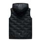🔥Gratis verzending✈️Herenbodywarmer met capuchon en slim-fit pasvorm - mouwloos gilet met rits aan de voorkant, comfortabel