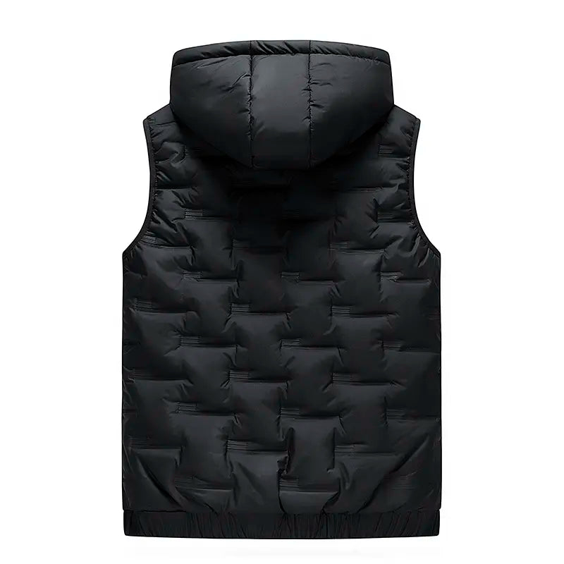 🔥Gratis verzending✈️Herenbodywarmer met capuchon en slim-fit pasvorm - mouwloos gilet met rits aan de voorkant, comfortabel