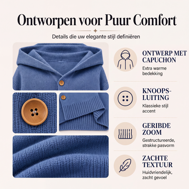 Casuele capu trui vest voor dames