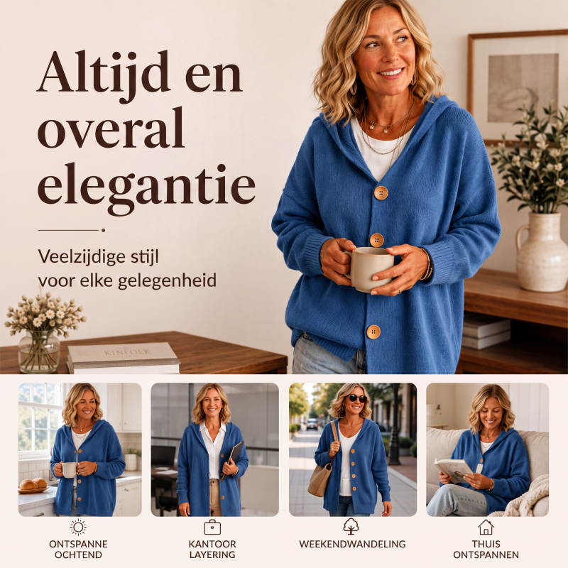 Casuele capu trui vest voor dames