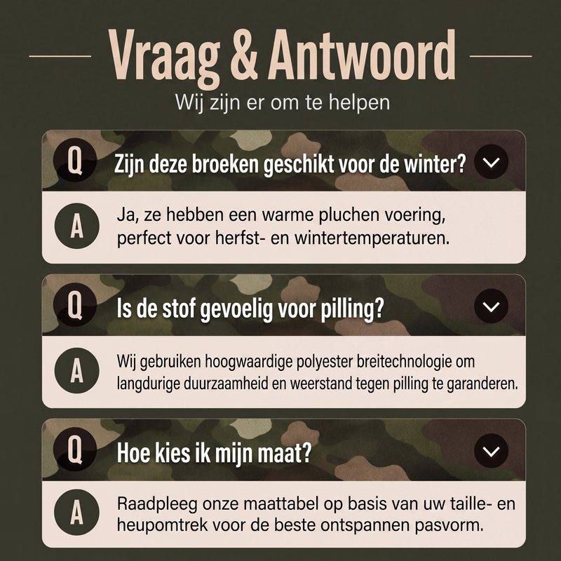 Camouflage jogging cargobroek met trekkoord voor heren