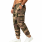 Camouflage jogging cargobroek met trekkoord voor heren