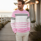 🔥Heren gestreept kleurenblok sweatshirt met lange mouwen