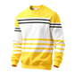 🔥Heren gestreept kleurenblok sweatshirt met lange mouwen