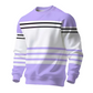 🔥Heren gestreept kleurenblok sweatshirt met lange mouwen