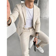 ✨ Zakelijke Elegantie ✨ Heren Stretch Zakencostuum 🤵 Comfortabele Pasvorm, Flexibele Stof & Moderne Uitstraling