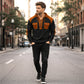 Heren casual wafelgebreide hoodie