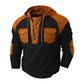 Heren casual wafelgebreide hoodie