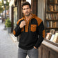 Heren casual wafelgebreide hoodie