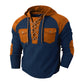 Heren casual wafelgebreide hoodie
