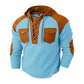 Heren casual wafelgebreide hoodie
