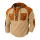 Heren casual wafelgebreide hoodie