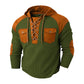 Heren casual wafelgebreide hoodie