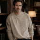 Heren losvallend T-shirt met lange mouwen