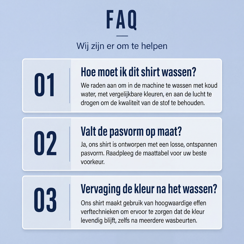 Heren losvallend T-shirt met lange mouwen